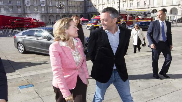 Nadia Calviño, ministra de Economía, y el alcalde Xulio Ferreiro Nadia Calviño, ministra de Economía, y el alcalde Xulio Ferreiro