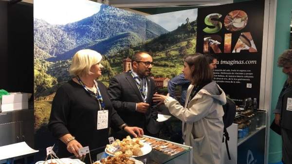 Luis Rey en el stand de Soria Luis Rey en el stand de Soria