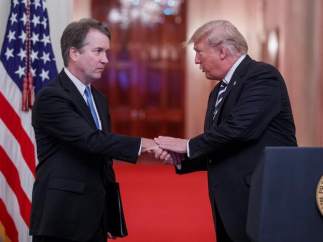 Donald Trump y Brett Kavanaugh