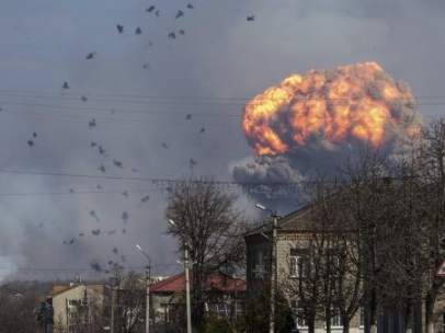Explosión de un arsenal en Ucrania