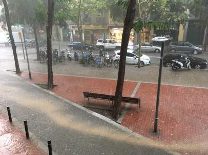 Lluvias en Barcelona este martes