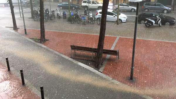 Lluvias en Barcelona este martes Lluvias en Barcelona este martes