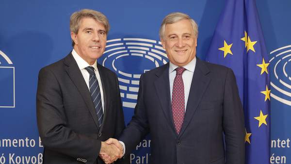 El presidente de la Comunidad de Madrid, Ángel Garrido con Tajani El presidente de la Comunidad de Madrid, Ángel Garrido con Tajani
