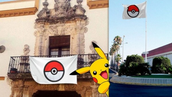 La bandera pokeball La bandera pokeball