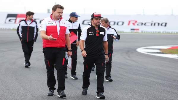 Fernando Alonso (Toyota GAZOO Racing), en Silverstone Fernando Alonso (Toyota GAZOO Racing), en Silverstone