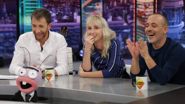 Ingrid García-Jonsson y Javier Gutiérrez, en 'El hormiguero'. Ingrid García-Jonsson y Javier Gutiérrez, en 'El hormiguero'.