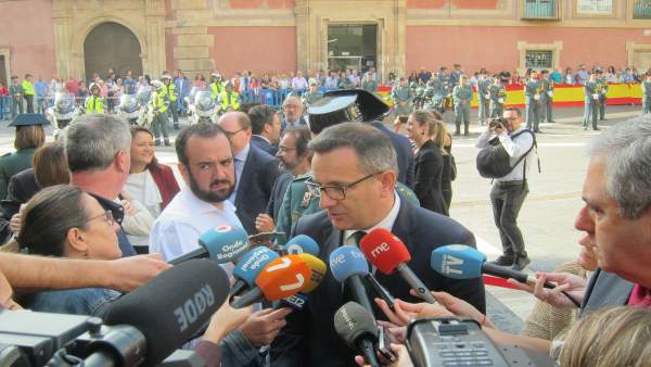 El delegado del Gobierno, Diego Conesa, atiende a los medios de comunicación El delegado del Gobierno, Diego Conesa, atiende a los medios de comunicación