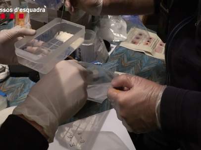Droga intervenida por los Mossos d'Esquadra en Barcelona