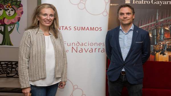 Izaskun Goñi e Iñaki Mendióroz, en la presentación de estudio sobre fundaciones. Izaskun Goñi e Iñaki Mendióroz, en la presentación de estudio sobre fundaciones.