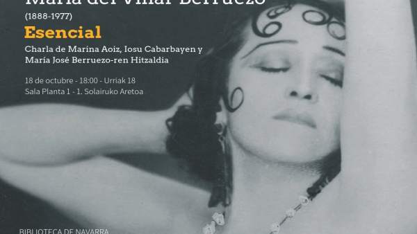 Cartel de la mesa redonda sobre María del Villa Berruezo Cartel de la mesa redonda sobre María del Villa Berruezo