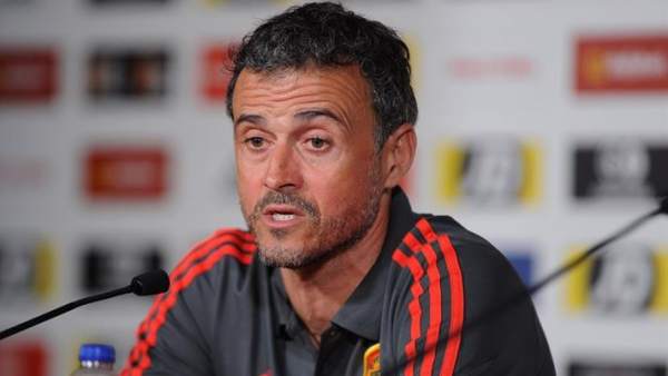 Luis Enrique, en rueda de prensa. Luis Enrique, en rueda de prensa.