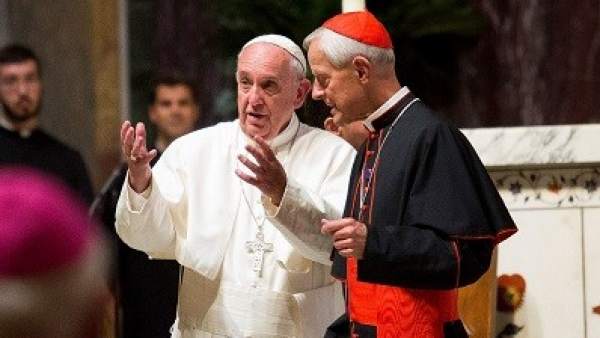 El arzobispo de Washigton, Donald Wuerl, con el papa Francisco El arzobispo de Washigton, Donald Wuerl, con el papa Francisco