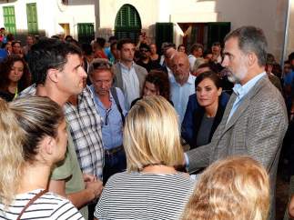 Los Reyes visitan zonas las afectadas de Sant Llorenç des Cardassar