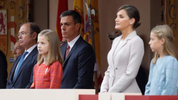 Abucheos al presidente del Gobierno, Pedro Sánchez, en el desfile del 12 de Octubre. Abucheos al presidente del Gobierno, Pedro Sánchez, en el desfile del 12 de Octubre.