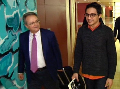 Lorent Saleh y Juan Pablo de Laiglesia