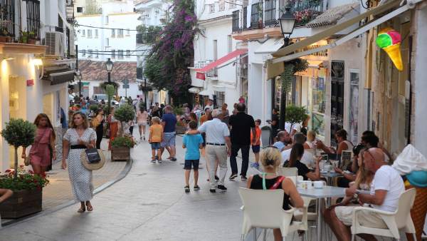Turistas en Marbella Turistas en Marbella
