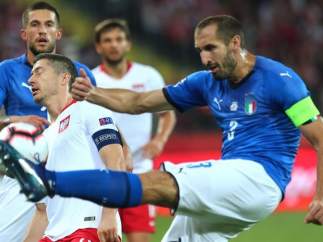 Giorgio Chiellini, con la selección italiana.