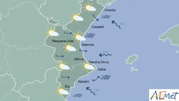 La setmana comença amb cels poc nuvolosos i temperatures en descens a la Comunitat Valenciana La setmana comença amb cels poc nuvolosos i temperatures en descens a la Comunitat Valenciana