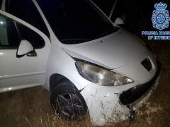 Vehículo interceptado tras una persecución en Jerez