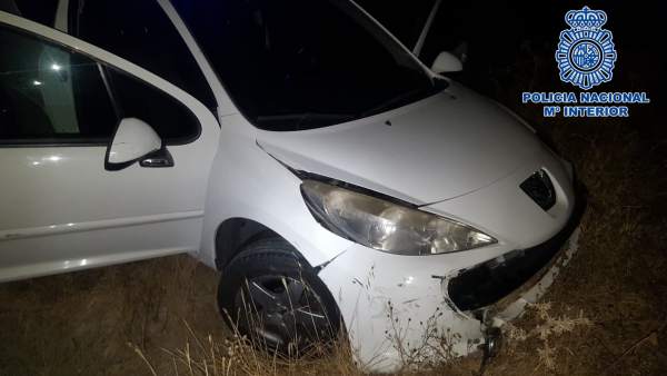 Vehículo interceptado tras una persecución en Jerez Vehículo interceptado tras una persecución en Jerez