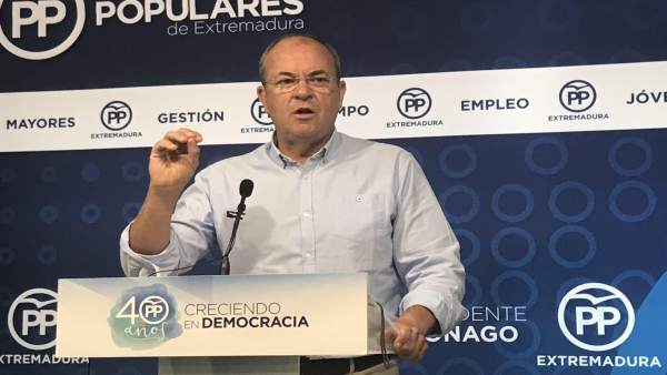 El presidente del PP de Extremadura, José Antonio Monago El presidente del PP de Extremadura, José Antonio Monago