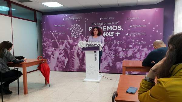 Portavoz de Podemos, Clara Sayabera Portavoz de Podemos, Clara Sayabera