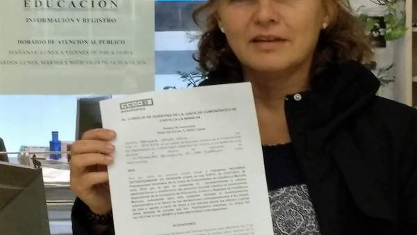 La secretaria de la Federación de Enseñanza de CCOO C-LM, Mercedes Gómez La secretaria de la Federación de Enseñanza de CCOO C-LM, Mercedes Gómez