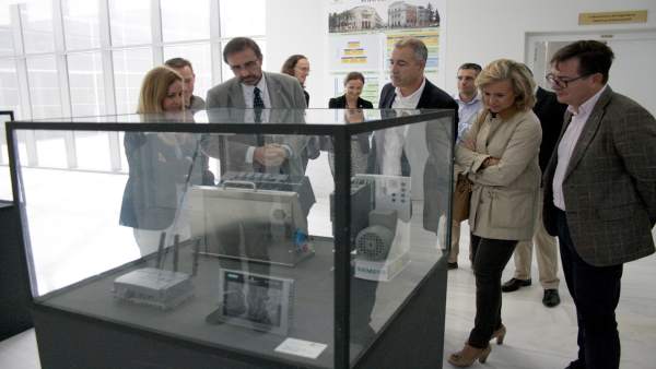 Inauguración de la exposición en la Escuela Politécnica Superior de Linares. Inauguración de la exposición en la Escuela Politécnica Superior de Linares.