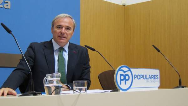 El portavoz municipal del PP, Jorge Azcón El portavoz municipal del PP, Jorge Azcón