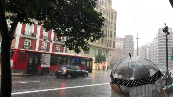Lluvia este sábado en València Lluvia este sábado en València