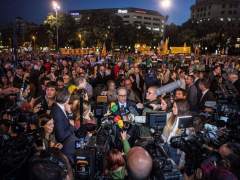 Concentraciones en Barcelona en protesta por el año de cárcel de los Jordis