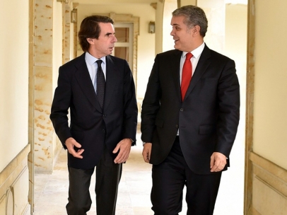 Iván Duque y José María Aznar