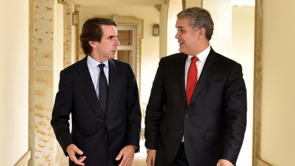 Iván Duque y José María Aznar Iván Duque y José María Aznar