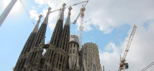 Fachada de la basílica de la Sagrada Familia