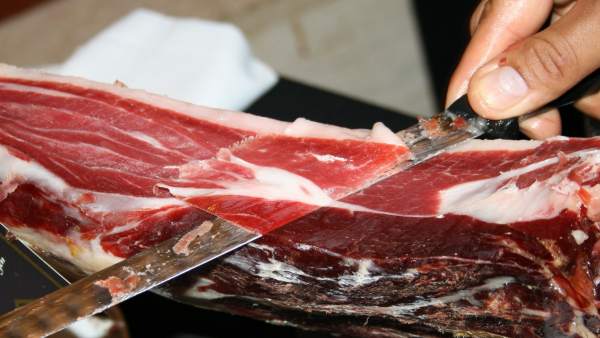 Una imagen de un jamón ibérico Una imagen de un jamón ibérico
