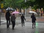 Lluvia en Zaragoza.