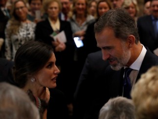 El rey Felipe y la Reina Letizia tras el XXVII concierto Premio Princesa de Asturias