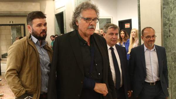 Rufián, Tardà, Xuclà y Campuzano Rufián, Tardà, Xuclà y Campuzano