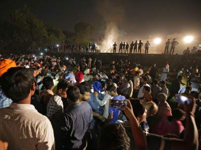 Atropello de tren en la India