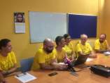 Plataforma Antiautopistas, durante una rueda de prensa en palma