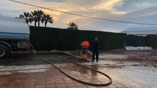 Daños por la lluvia en La Llosa Daños por la lluvia en La Llosa