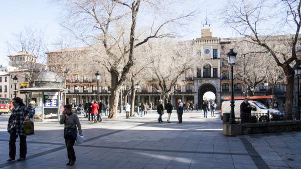 Zocodover, Personas Caminando, Plaza, Toledo Zocodover, Personas Caminando, Plaza, Toledo