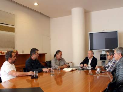 Reunión de Mguel Gracia y el sector de la fruta.