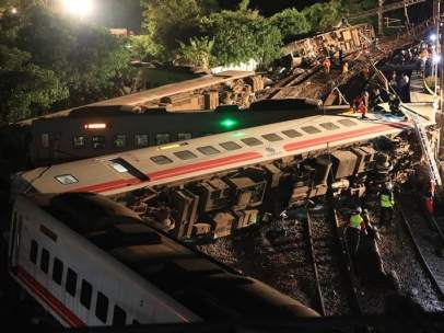Accidente de tren en Taiwán