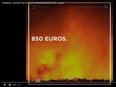 Fotograma del spot publicitario de Podemos 850 euros
