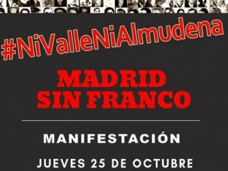 Manifestación en contra de que los restos de Franco se lleven a La Almudena