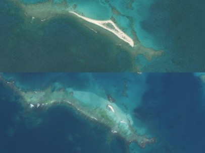El antes y después de la isla del Este, el más grande de Hawai tras el paso del huracán Walaka