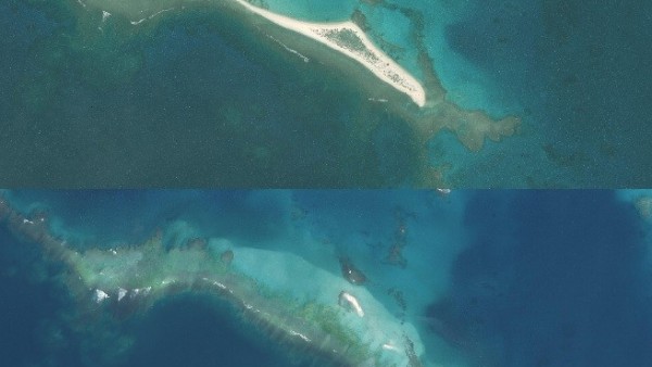 El antes y después de la isla del Este, el más grande de Hawai tras el paso del huracán Walaka El antes y después de la isla del Este, el más grande de Hawai tras el paso del huracán Walaka