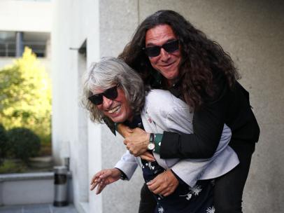 José Mercé y Tomatito, durante la entrevista.
