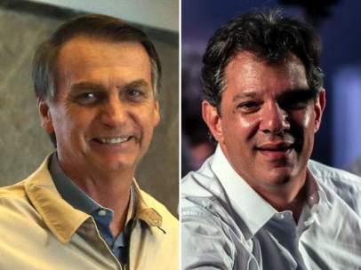 Jair Bolsonaro y Fernando Haddad